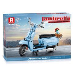   Reobrix 11037 Lambretta V200 Special olasz retro robogó építőkészlet 1169 db-os