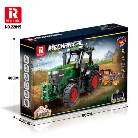 John Deere 6300-as traktor boronáló tárcsával TÁVIRÁNYÍTÓS Reobrix 22015