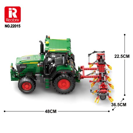 John Deere 6300-as traktor boronáló tárcsával TÁVIRÁNYÍTÓS Reobrix 22015