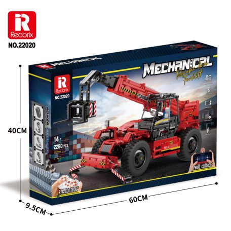Homlokrakodó munkagép, teleszkopos TÁVIRÁNYÍTÓS, Reobrix 22020