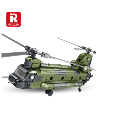Reobrix 33031 Boeing CH-47 Chinook amerikai katonai szállítóhelikopter 1458 db-os építőkészlet
