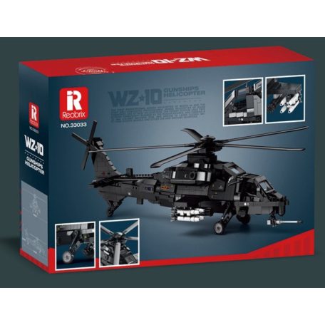Reobrix 33033 CAIC Z-10 (WZ-10) harci helikopter (kínai néphadsereg) építőkészlet 1366db-os