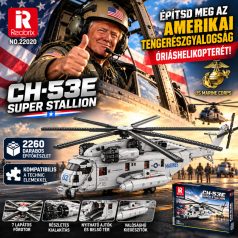   US Marines Sikorsky CH-53e helikopter építőkészlet, Reobrix 33037