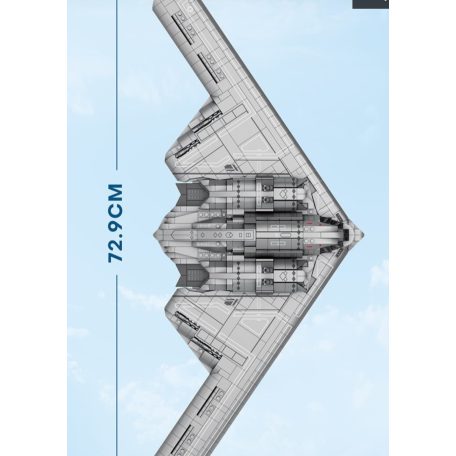 Reobrix 33038 Northrop Grumman B-2 Spirit lopakodó stratégiai bombázó epitokeszlet 2063db-os
