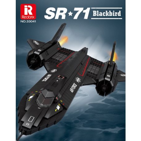Reobrix 33041 Lockheed SR-71 Blackbird felderítő repülőgép epitokeszlet 1775db-os epitokeszlet