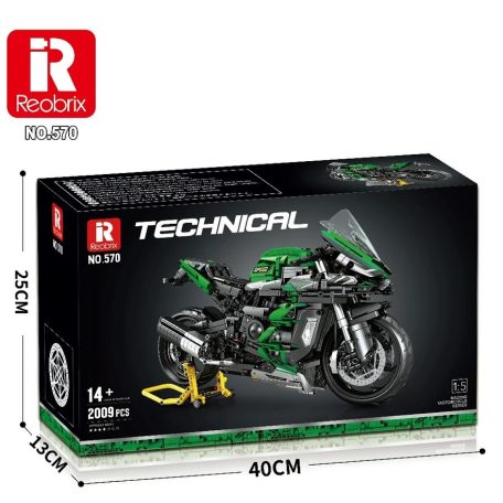 Reobrix no. 570 Kawasaki Ninja H2 SX SE sport-túramotor epitokeszlet 2088 db-os