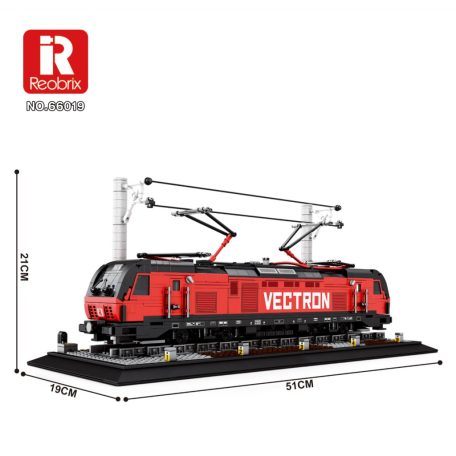 Reobrix 66019 Siemens Vectron villamos mozdony vonat epitokeszlet 1757 db-os