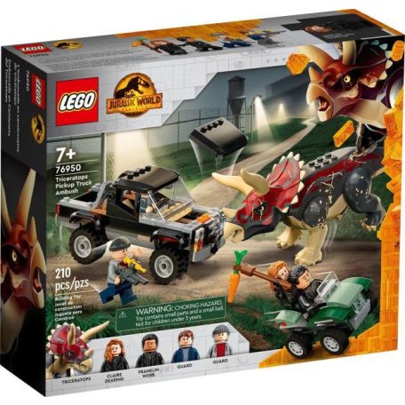  LEGO® Jurassic World - Triceratops támadása a teherautó ellen (76950)