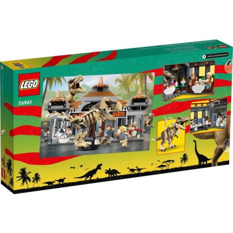 LEGO® Jurassic World - Látogatóközpont T-Rex és raptortámadás (76961)