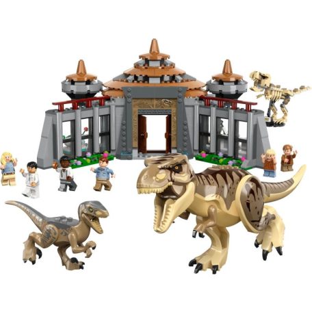 LEGO® Jurassic World - Látogatóközpont T-Rex és raptortámadás (76961)