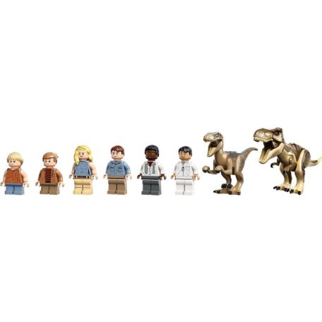 LEGO® Jurassic World - Látogatóközpont T-Rex és raptortámadás (76961)