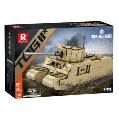   Reobrix 77032 brit szupernehéz harckocsi tank 2.vh epitokeszlet, 1427 db-os