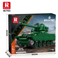   Reobrix 77033 AMX-13 francia könnyű harckocsi tank epitokeszlet 1037 db-os