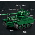 Reobrix 77033 AMX-13 francia könnyű harckocsi tank epitokeszlet 1037 db-os