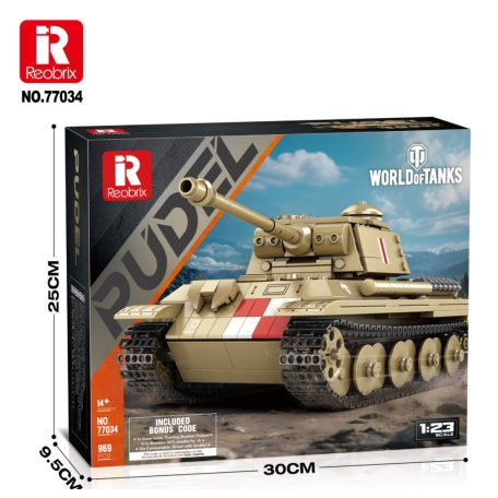 Reobrix 77034 Panther Ausf. G "Pudel" 969 db-os 2.vh tank epitokeszlet