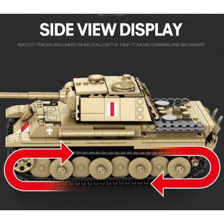 Reobrix 77034 Panther Ausf. G "Pudel" 969 db-os 2.vh tank epitokeszlet