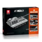 Reobrix 77037 E-100 szupernehéz német 2.vh harckocsi  tank epitokeszlet 1498 db-os