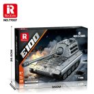 Reobrix 77037 E-100 szupernehéz német 2.vh harckocsi  tank epitokeszlet 1498 db-os
