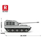 Reobrix 77037 E-100 szupernehéz német 2.vh harckocsi  tank epitokeszlet 1498 db-os