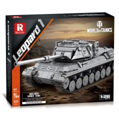   Reobrix 77038 Leopárd nyugat német hidegháborús harckocsi tank építőkészlet 1273 db-os