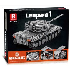   Reobrix 77038 Leopárd nyugat német hidegháborús harckocsi tank építőkészlet 1273 db-os