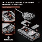 Reobrix 77038 Leopárd nyugat német hidegháborús harckocsi tank építőkészlet 1273 db-os