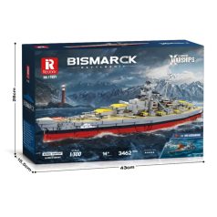   HMS Bismarck World of Warship ÓRIÁS csatahajó, Reobrix 77051