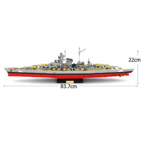 HMS Bismarck World of Warship ÓRIÁS csatahajó, Reobrix 77051