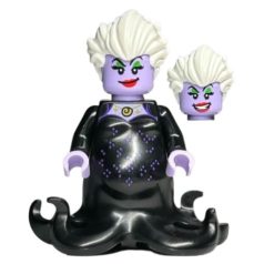   Ursula lego disney figura / Ursula (Lavender) - Minifigure, Black Dress