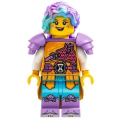   Izzie (Isabel Christina Garcia) dreamzzz lego figura - Bright Light Orange Robe, Medium Lavender Shoulder Pads, Bright Light Orange Skirt