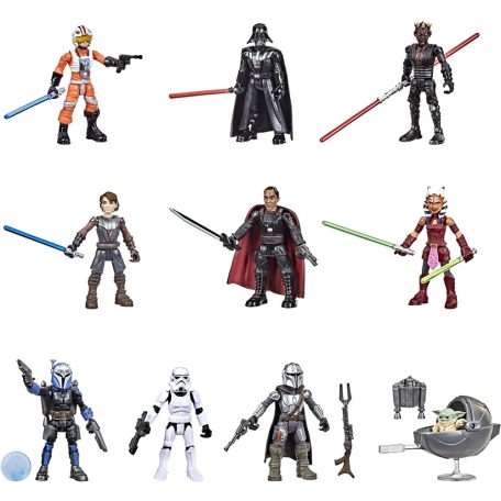 Hasbro F4023 Star Wars Mission Fleet Figurák, 10-es csomag +19 kiegészítő