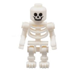   Csontváz lego figura / Skeleton - Standard Skull, Bent Arms Horizontal Grip