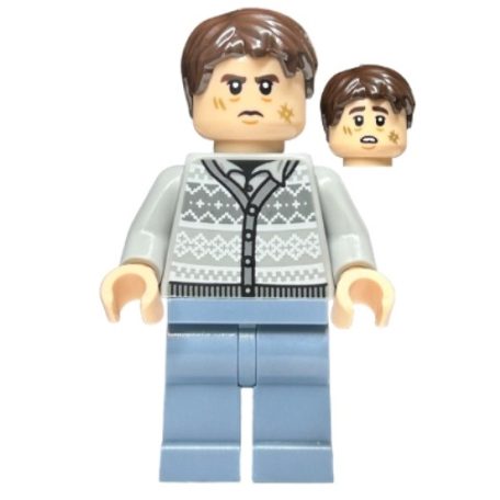 Neville Longbottom  harry potter lego figura- Fair Isle Sweater, Sand Blue Legs