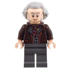   Garrick Ollivander harry potter lego figura - Dark Brown Jacket, Hair Swept Back