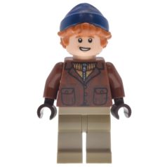   Ron Weasley - Reddish Brown Jacket, Dark Tan Legs, Dark Blue Beanie harry potter lego figura