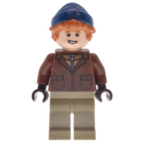 Ron Weasley - Reddish Brown Jacket, Dark Tan Legs, Dark Blue Beanie harry potter lego figura