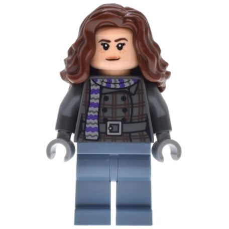 Hermione Granger - Dark Bluish Gray Jacket with Scarf harry potter lego figura