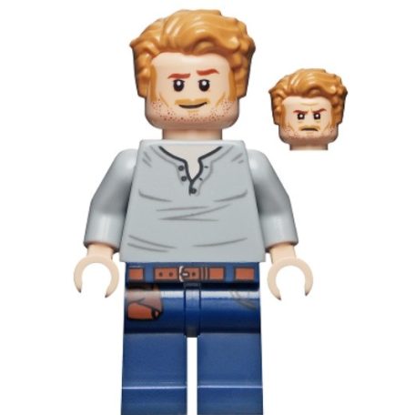 Owen Grady jurassic world lego figura - Open Neck Shirt
