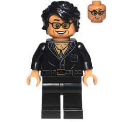   Dr. Ian Malcolm lego jurassic world figura- Partially Open Shirt with Pocket