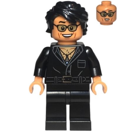 Dr. Ian Malcolm lego jurassic world figura- Partially Open Shirt with Pocket