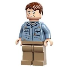   Dr. Alan Grant lego jurassic world figura - Sand Blue Shirt with Dirt Stains