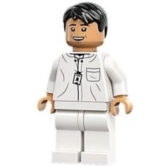 Dr. Henry Wu lego jurassic world figura- White Lab Uniform