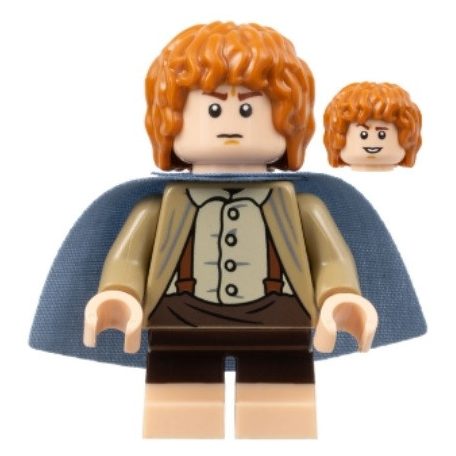Samwise Gamgee (Sam) - Dark Tan Jacket, Sand Blue Cape / Csavardi Samu sötét kabát lord of the rings/ gyűrűk ura lego figura