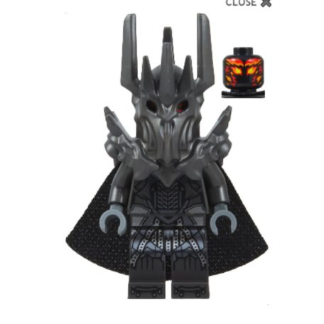 Sauron lord of the rings, gyűrűk ura lego figura