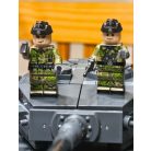 Tigris tank (fekete) építőkészlet, doboz nélkül