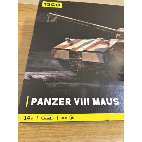 MAUS óriástank, 2.vh németország, 2400+ darabos epitokészlet