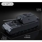 MAUS "egérke" 2.vh német óriástank építőkészlet 2400+ darabos