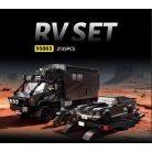 Expedíciós busz+ trailer, mustang és sportmotor építőszett