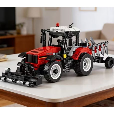 Traktor epitokeszlet, aratótárcsával, 800+ darabos