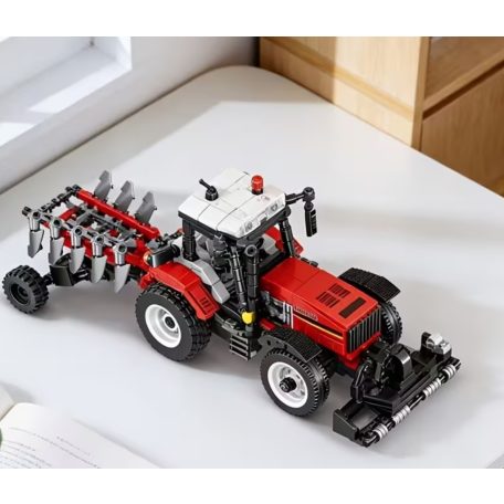 Traktor epitokeszlet, aratótárcsával, 800+ darabos
